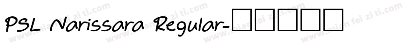 PSL Narissara Regular字体转换